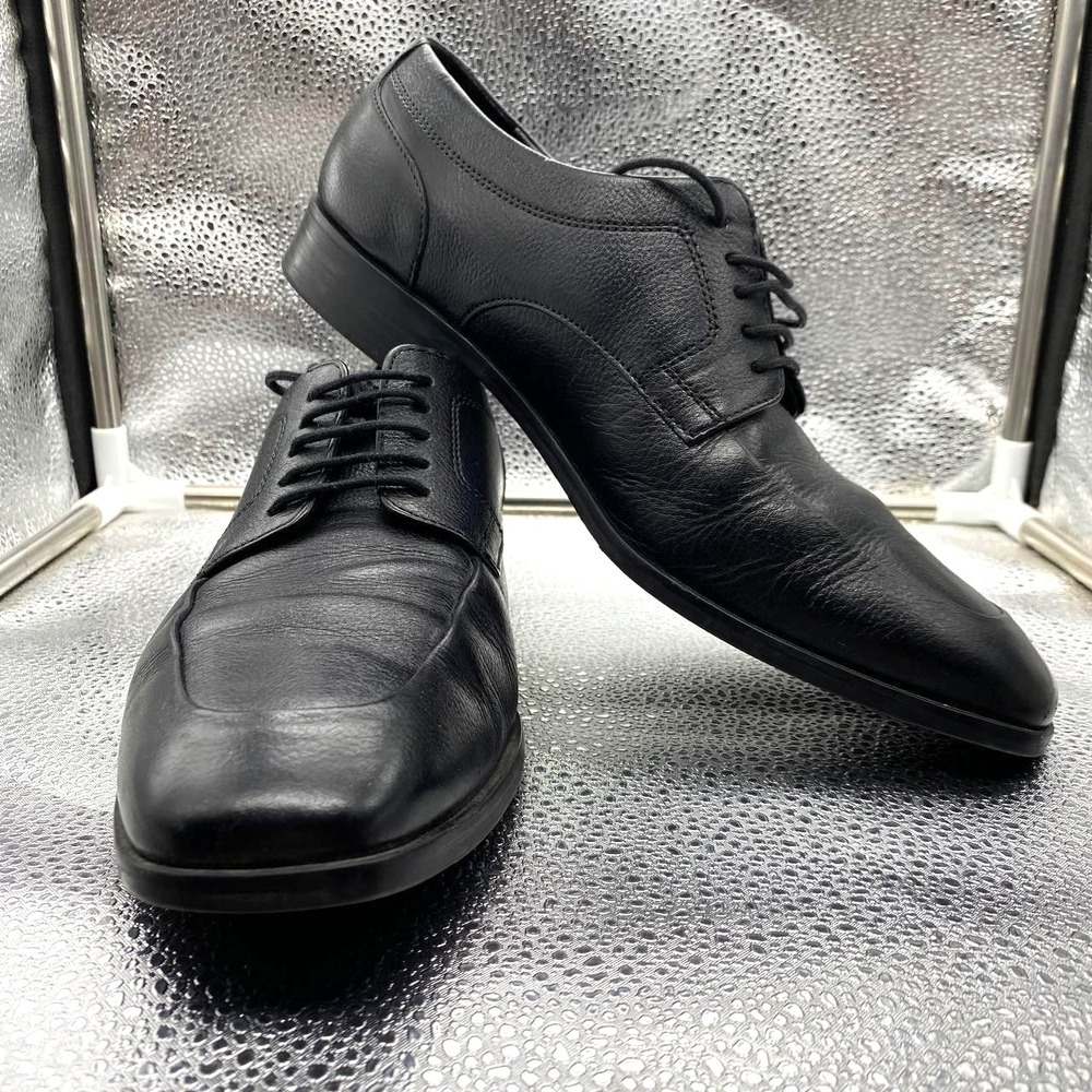 Cole Haan Kilgore Apron Ox Oxford Dress Shoes Mens 8.5 Black Leather Square Toe